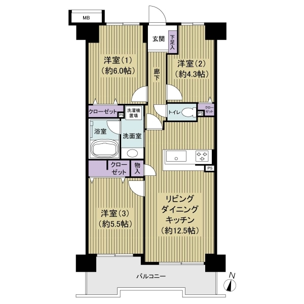 ソルフェスタ赤羽 間取図