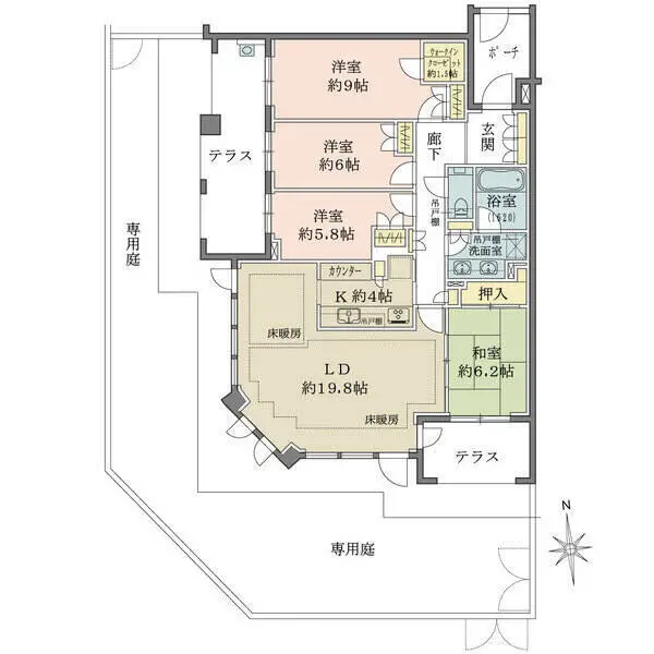 パークシティ浜田山 間取図