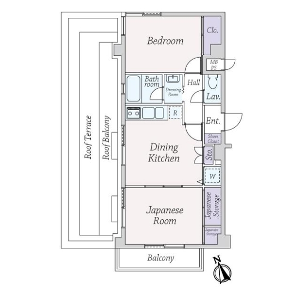 タウンハイツ尾山台 間取図