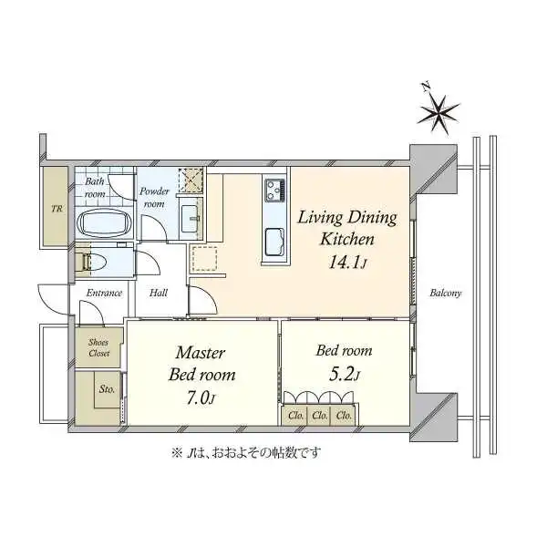 ワテラス　タワーレジデンス 間取図
