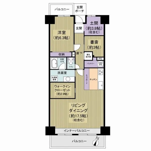 プラザ元加賀ＡＢ棟 間取図