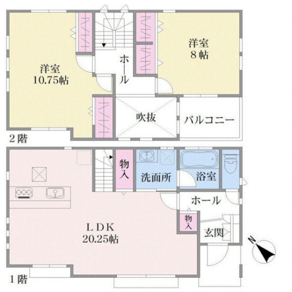 横浜市鶴見区北寺尾１丁目 間取図