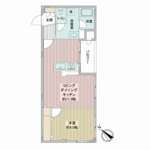 調布南コーポラス 間取図