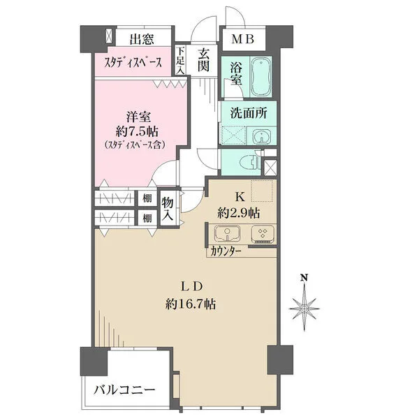 ファミール心斎橋ＥＡＳＴ 間取図