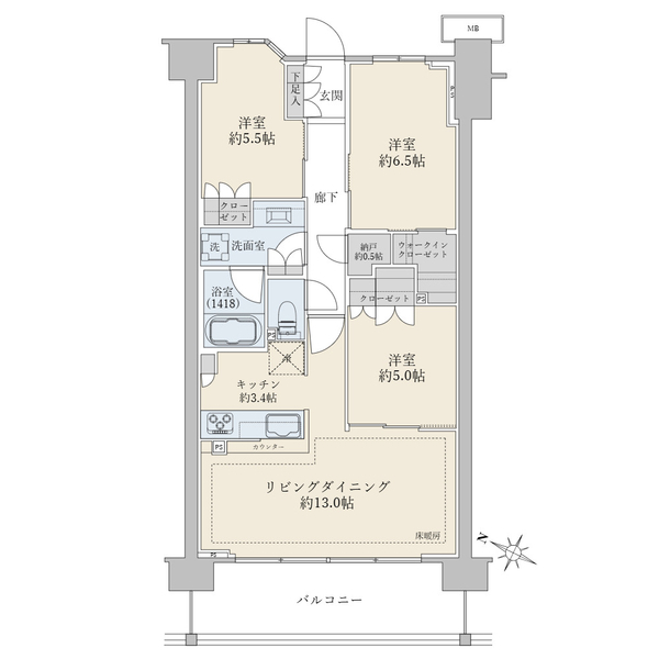 ブリリアシティ石神井台 間取図