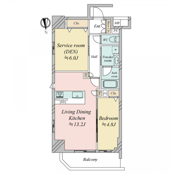 プレサンスロジェ堺筋本町 間取図