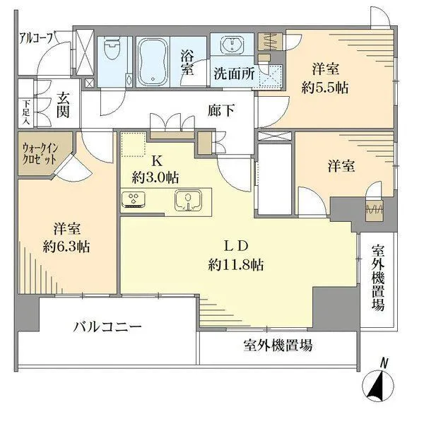 ジオ碑文谷一丁目 間取図