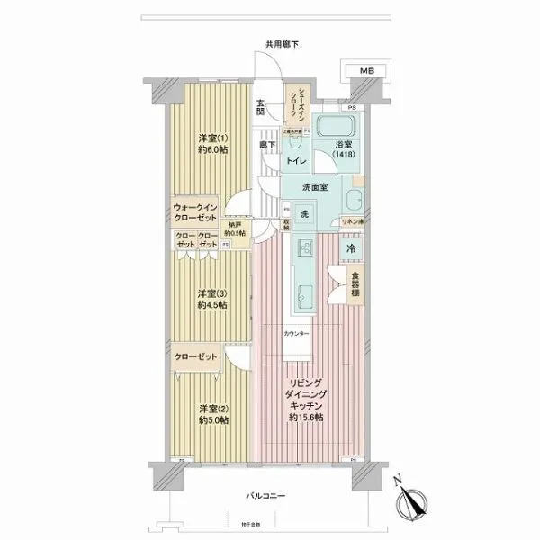 ルピアグランデ船橋行田公園 間取図