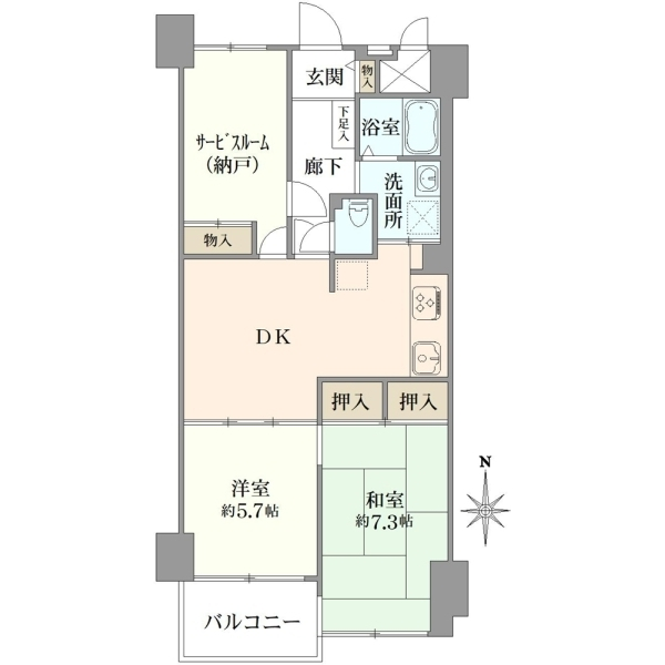 グリーンパーク王子 間取図