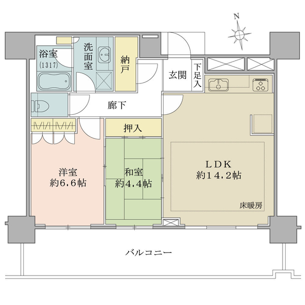 ブリリアタワー品川シーサイド 間取図