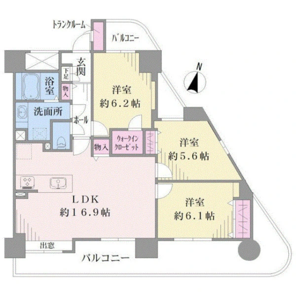 メイツ新横浜 間取図