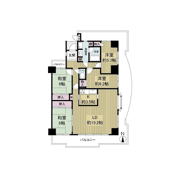ライオンズマンション高槻南 間取図
