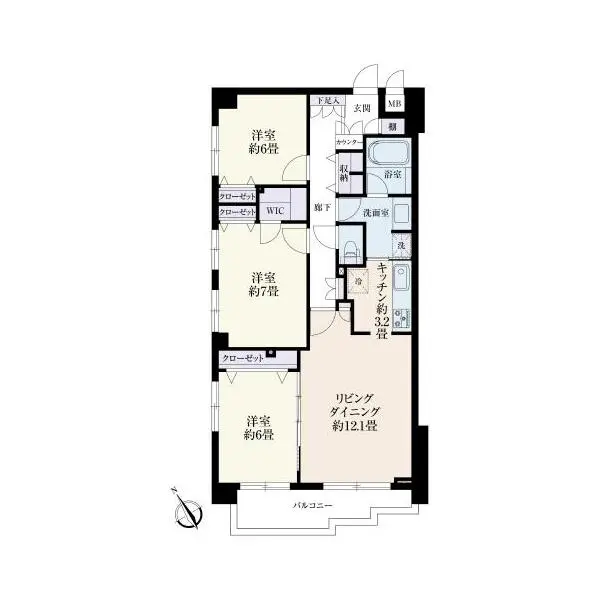 藤和シティホームズ武蔵野関前 間取図