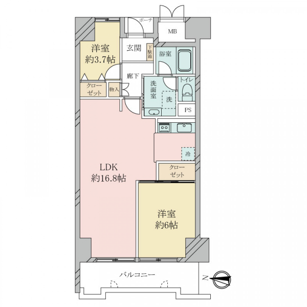 メロディーハイム大日 間取図