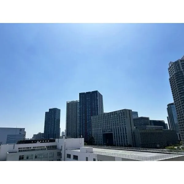 ルネ・ベイグランデ お部屋からの眺望(豊洲のタワーマンション望む)