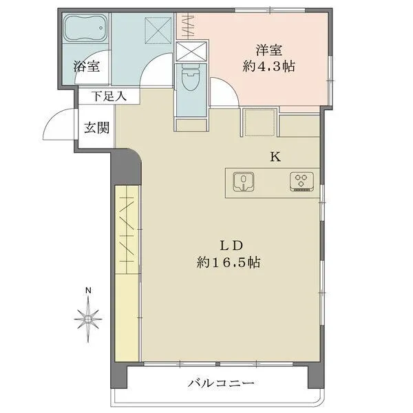 キャッスルマンション武蔵関A号館 間取図
