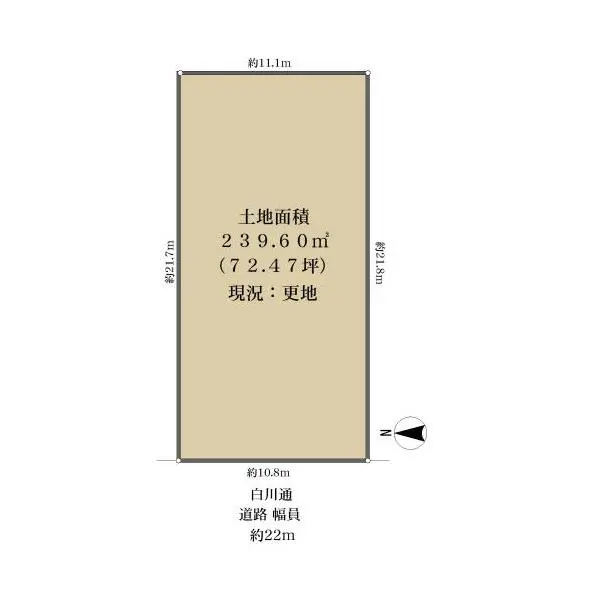 京都市左京区北白川大堂町 間取図