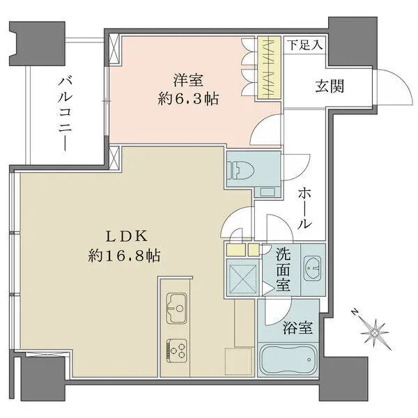 シティタワー麻布十番 間取図