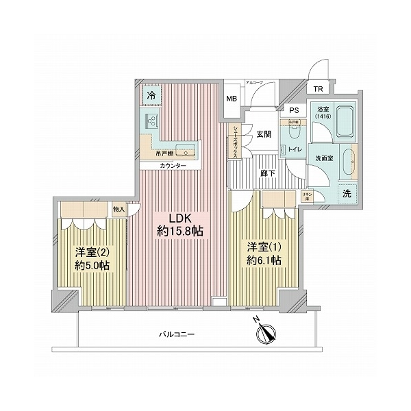 ザ・パークハウス神戸タワー 間取図