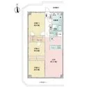 鳩ケ谷スカイハイツ 5階3方角部屋　南向き角住戸