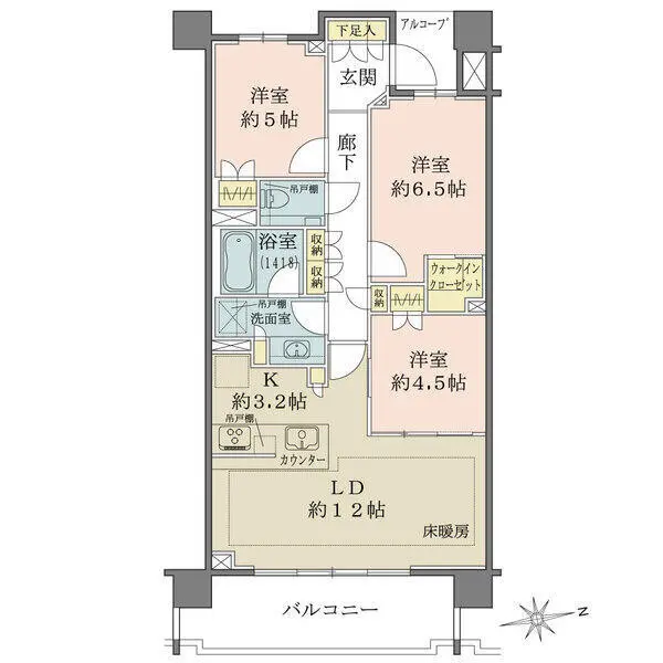 ザ・パークハウス国分寺緑邸 間取図