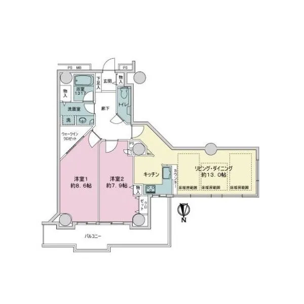 エルザタワー５５ 間取図