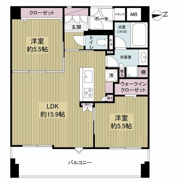イトーピア扇町プレールメゾン 間取図