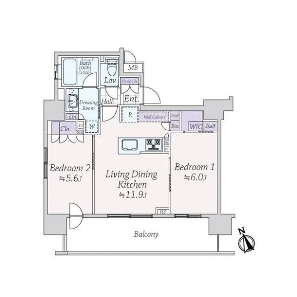 プレサンス　ロジェ　東京湊 間取図