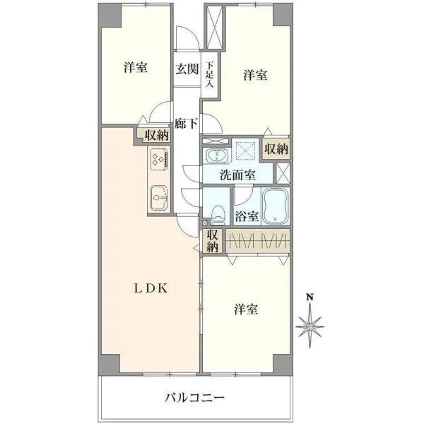 東陽町ガーデニア 間取図