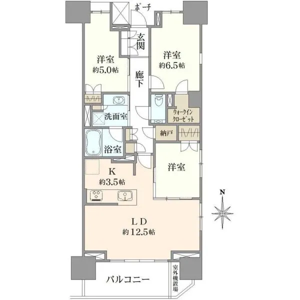 プラウド木場 間取図