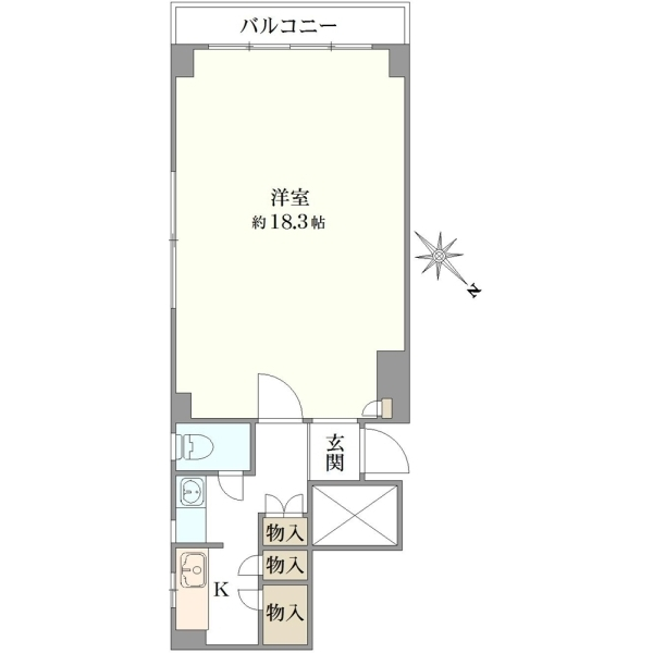 興亜第二マンション 間取図