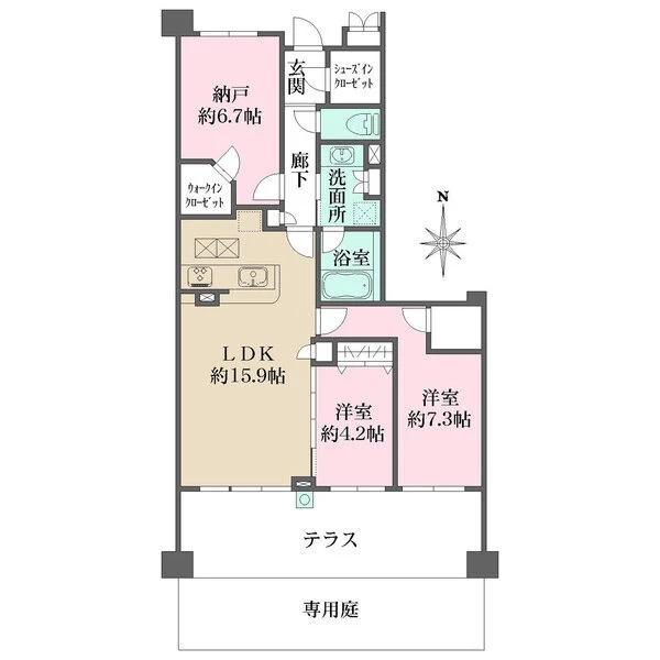 パークハウス武蔵新城ソレイユテラス 間取図