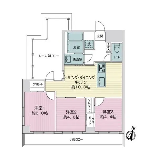 コスモ東長崎 間取図