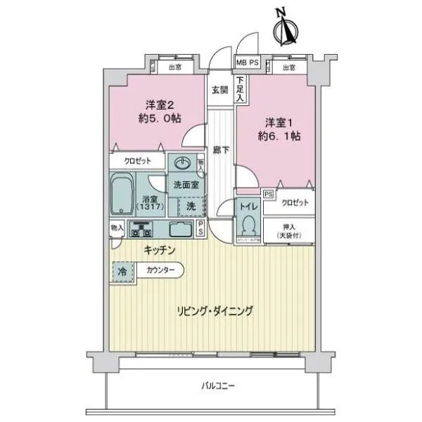 ライオンズマンション川口飯塚第２ 間取図