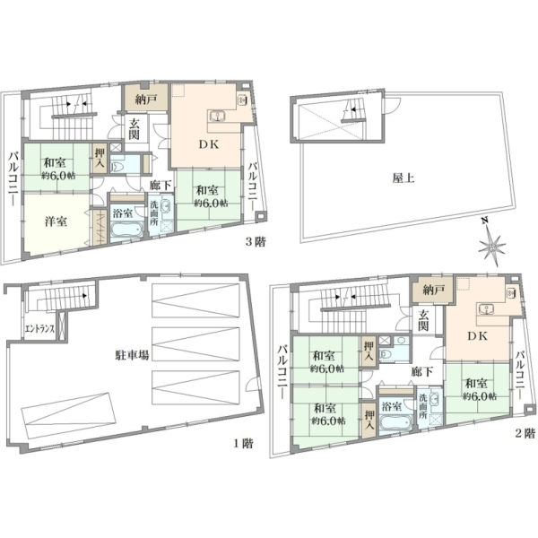 荒川区東尾久２丁目 間取図