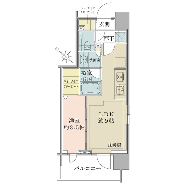 エクセレントシティ聖蹟桜ヶ丘 間取図