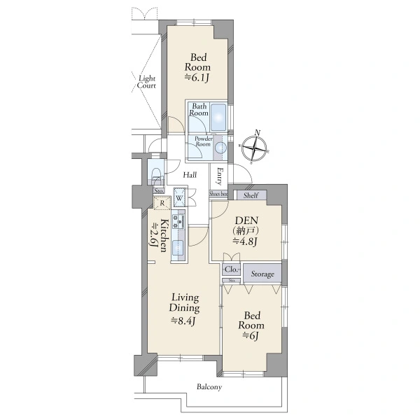 グリーンパーク新綾瀬 間取図