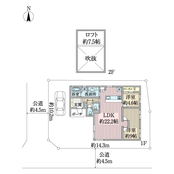 横浜市瀬谷区宮沢２丁目 間取図