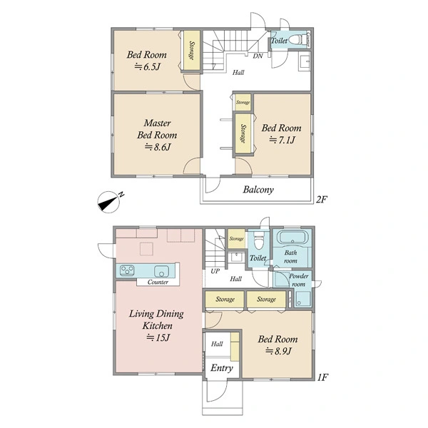 横浜市鶴見区下野谷町２丁目 間取図