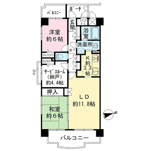 クレッセント綱島 間取図