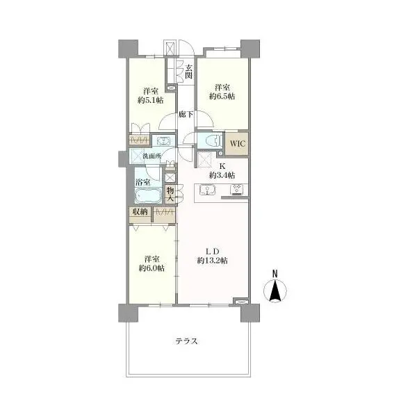 ブランズ川口本町 間取図