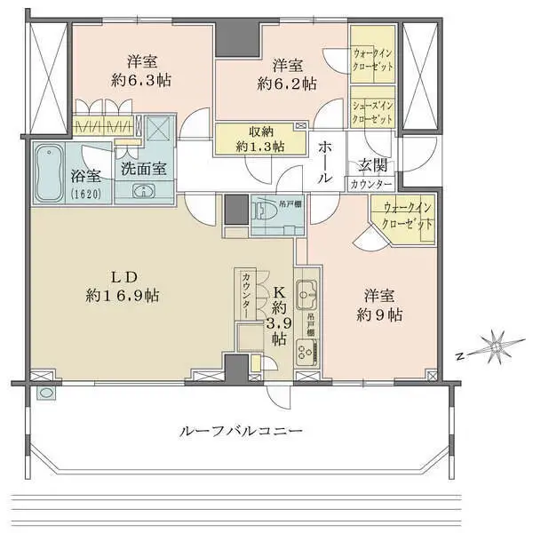 ブランズ麻布狸穴町 間取図