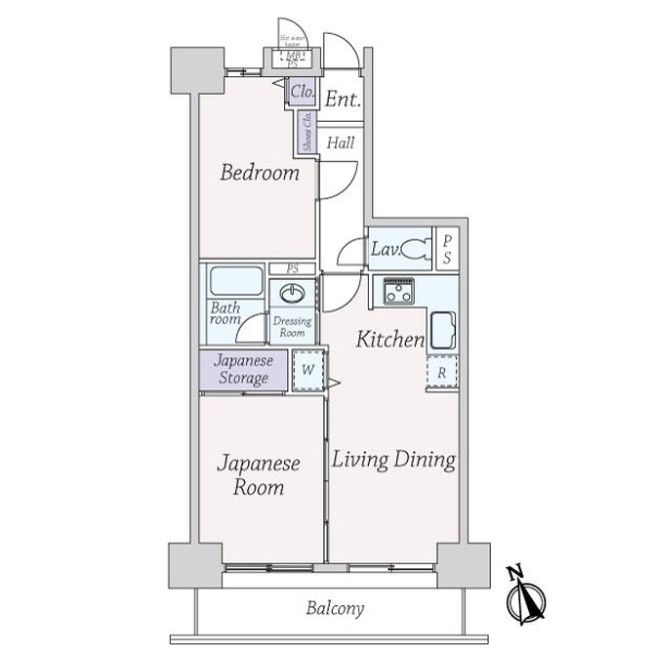 ライオンズマンション下総中山第三 間取図