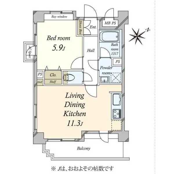 ライオンズマンション渋谷道玄坂 間取図