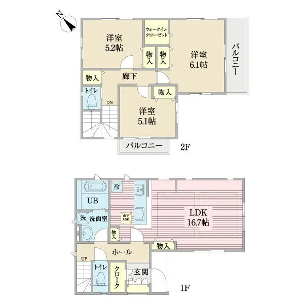 江戸川区北葛西２丁目 間取図