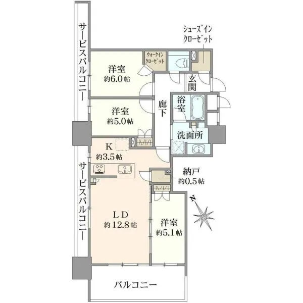 プラウドタワー東池袋 間取図