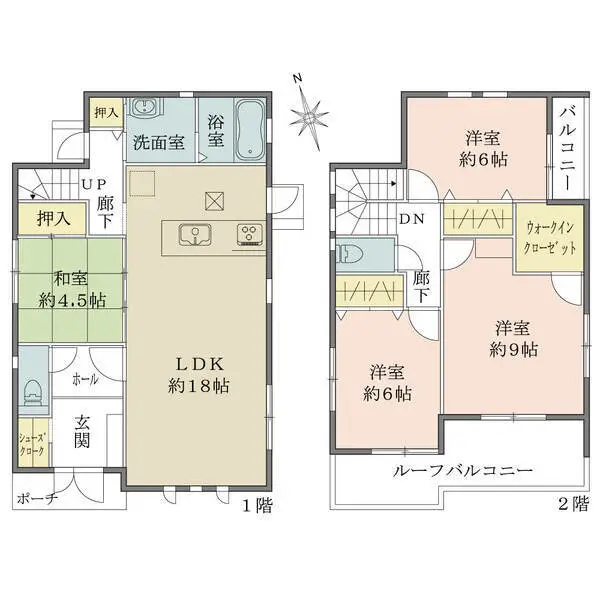 西宮市上甲東園3丁目 間取図