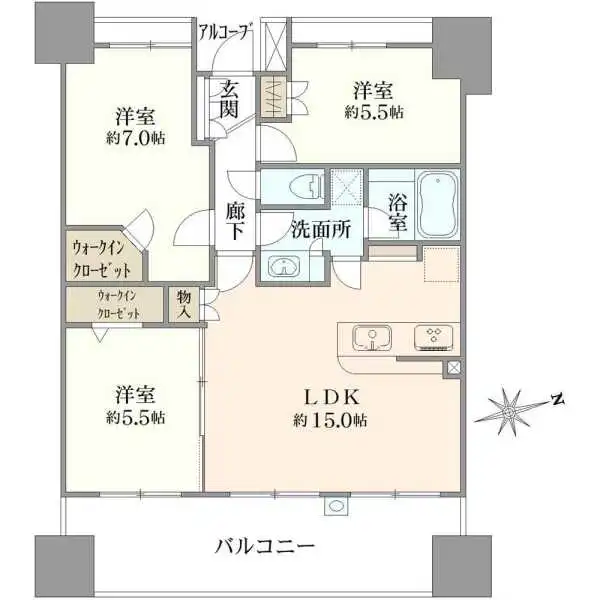 アーデル見沼代親水公園 間取図