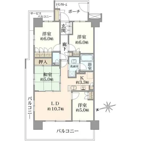 グランノエル南町田 間取図