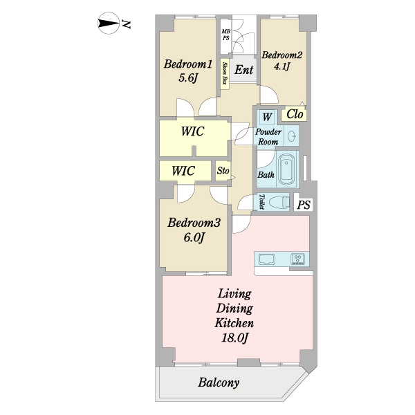 ライオンズステーションプラザ梅島 間取図